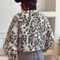 Winterjas met luipaardprint