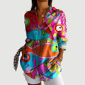 Karla™ | Artistieke Blomst Bluse