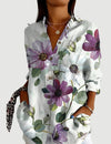 Silje™ | Artistieke Blomst Bluse
