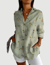 Amalie™ | Artistieke Blomst Bluse