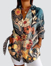 Astrid™ | Artistieke Blomst Bluse