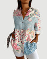 Liv™ | Artistieke bloemenblouse
