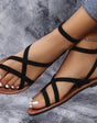 Platte sandalen in Romeinse stijl