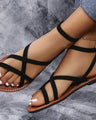 Platte sandalen in Romeinse stijl
